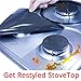 TadaChef Stove Burner Covers Protectors - Get Restyled Stovetop, Feel Like New Gas Range / Burner Liners, Easy to Setup & Clean / Thickness No.1 / Black / Set of 4
