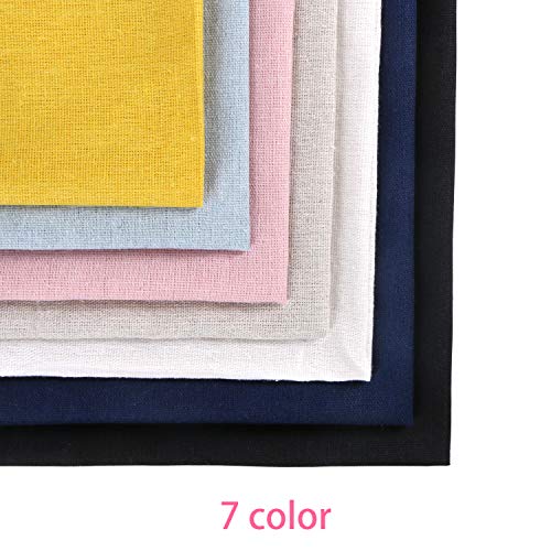 Linen Needlework Fabric, BENBO 7Pcs Assorted Colors Linen Embroidery Fabric Cross Stitch Cloth for G - //medicalbooks.filipinodoctors.org