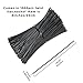 SumDirect 1000Pcs 8 Inch Plastic Twist Ties,Cable Ties for Making Facial Face Mask Plants Party Cello Candy Gift Bags Cake Pops-Black