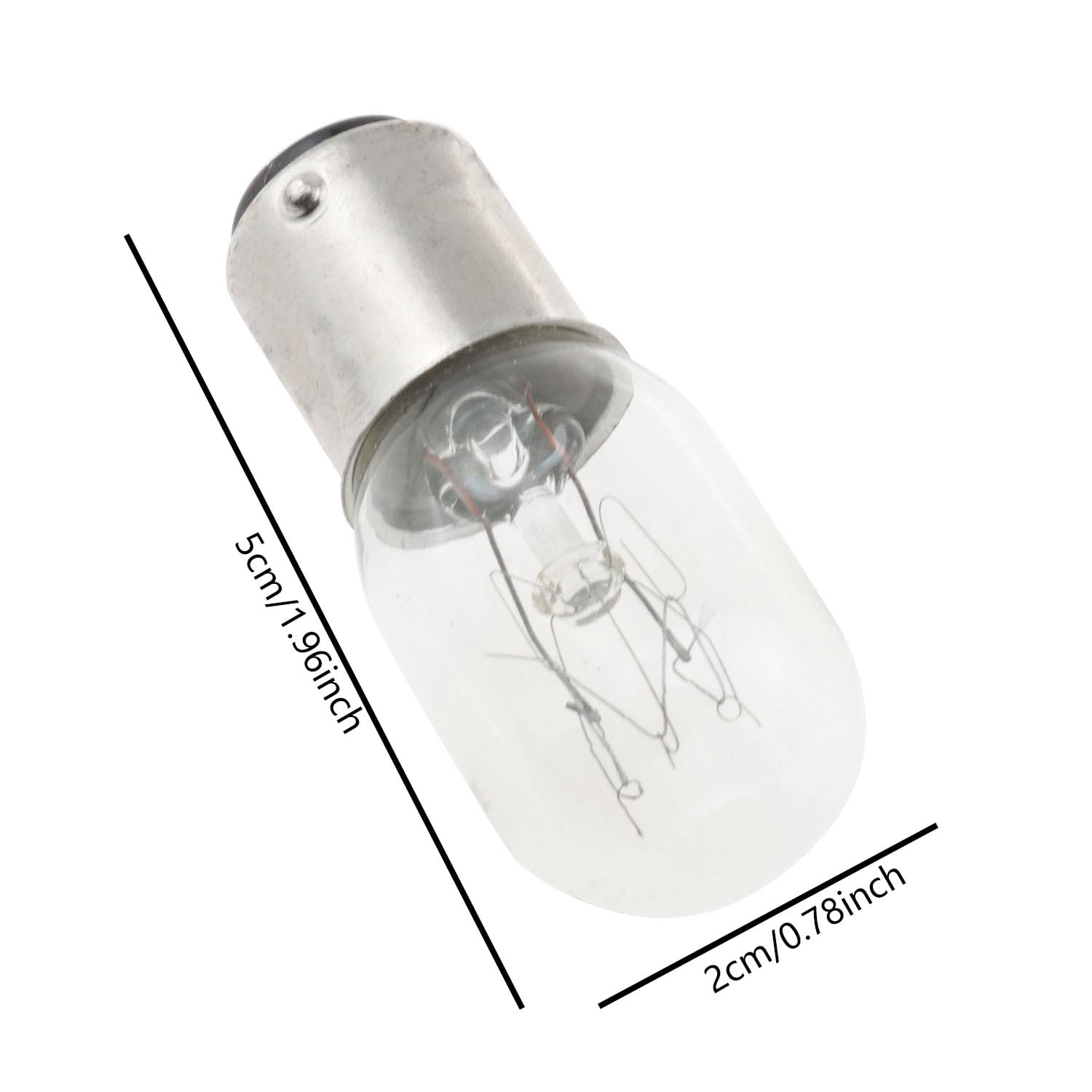 YHXiXi 2PCS 15W 120V Sewing Machine Light Bulb Light Incandescent Bulb Compatible with Sewing Machine with Push-in Base
