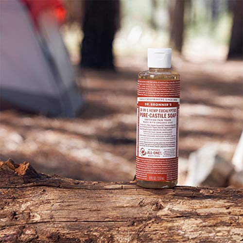 Dr. Bronner's - Pure-Castile Liquid Soap (Eucalyptus, 16 ounce, 2-Pack) - Made with Organic Oils, 18-in-1 Uses: Face… - Image 3