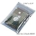 QNINE 100 Pack Anti-Static Bags Set, Include 2 Different Type Reusable Bags and 100pcs Antistatic Labels, Suitable for Different Computer Accessories