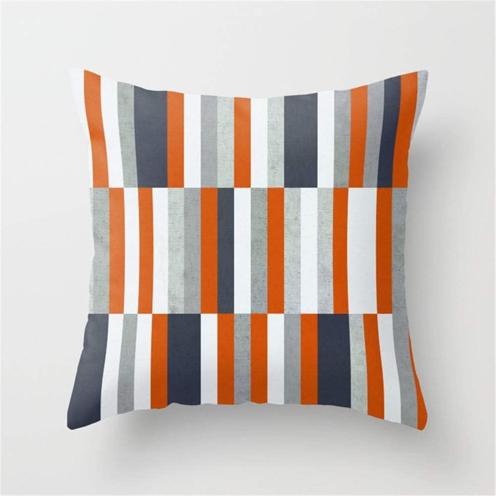 blue orange pillows