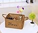 Ohuhu Jute Storage Baskets Organizers, 2-pack of 2 Sizes for Bookshelf, Cabinet, Kids Room, Playroom