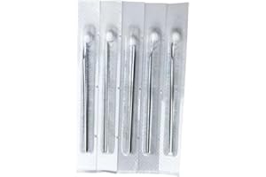 Shuiniba 16G 100 Pieces Body Ear Navel Nose Lip Nipple Piercing Needles, Tattoo Supplies
