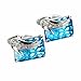 WaMLFac Unique Design Stylish Modern Luxury Crystal Blue Stone Cufflinks for Shirt Wedding Business