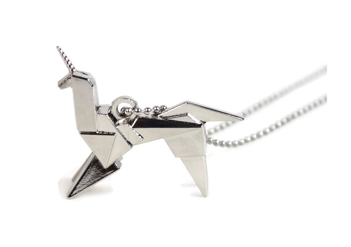 costumebase BLADERUNNER Origami Unicorn Pendant Necklace Blade Runner Silver
