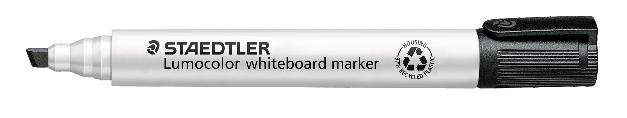 STAEDTLER 351 B-9 Lumocolor Whiteboard Marker Chisel Tip -Black (Box of 10)
