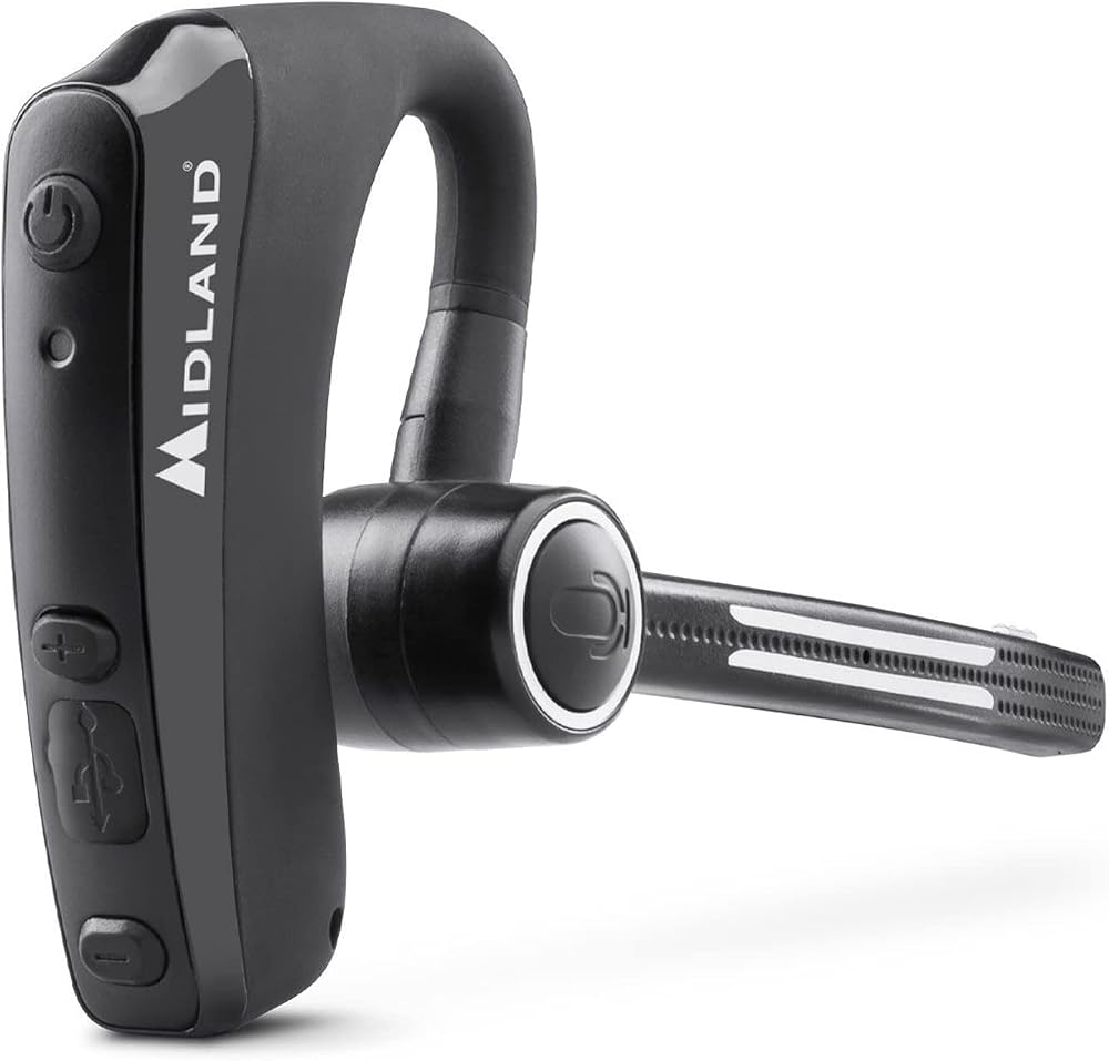 Midland Dual Bluetooth Headset PTT Noise Cancellation CB Talk BT Talk Mono Mic