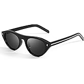 DreamCalf Oval Cat Eye Sunglasses for Women Trendy Retro Cateye Frame with UV Protection for Traveling or Driving