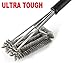 Snillingur 3 in 1 Stainless Steel Woven Mesh BBQ Grill Cleaning Scrub Brush, 18-Inch