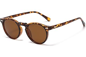 JOVAKIT Vintage Kids Polarized Sunglasses for Girls Boys Age 2-9, Round Sun Glasses for Children UV400 Protection