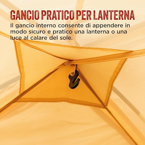 Tenda estiva Darwin 3 Plus | Tenda a cupola compatta per 3 persone | Tenda da campeggio leggera per 3 persone | Tenda per festival ed escursioni | Impermeabile 2000 mm | Traspirabilità extra