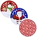 Greenbrier Holiday Serving Trays, Assorted Holiday Designs, 3 CT, Medium, Round, Tin, 10 Inches
