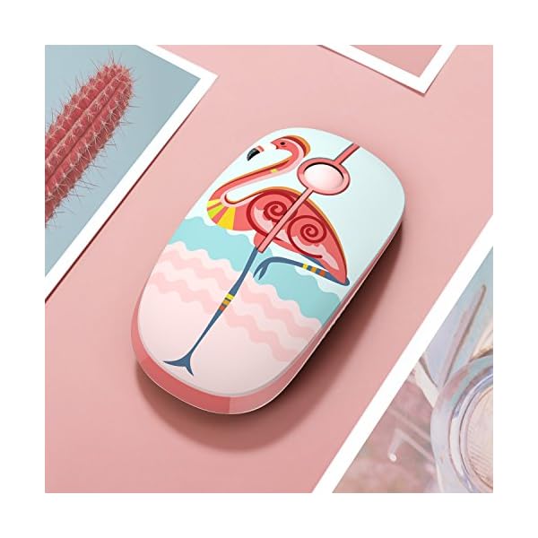 Wireless-Mouse-Jelly-Comb-MS001-24G-Computer-Mice-with-Nano-Receiver-for-PCDesktopLaptop-with-USB-ports-and-WindowsMacLinux-Silent-Smooth-Basic-Design-Flamingo Wireless Mouse, Jelly Comb MS001 2.4G Computer Mice with Nano Receiver for PC/Desktop/Laptop (with USB ports) and…
