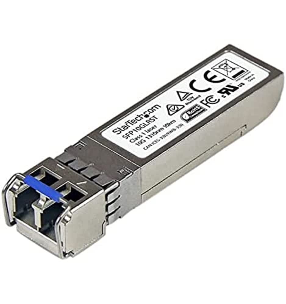 StarTech.com Cisco SFP-10G-LR Compatible SFP+ Module - 10GBASE-LR - 10GbE SMF Optic Transceiver - 10GE Gigabit Ethernet SFP+ - LC 10km - 1310nm - DDM Cisco Firepower, ASR9000, C9300 (SFP10GLRST)