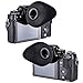 JJC Enlarged Soft Oval Shape Eyecup Eyepiece Eyeshade for Fujifilm Fuji X-T3 X-T2 X-T1 X-H1 GFX 50S (EVF-GFX1) Camera Viewfinder, Replacement for Fuji Eye Cup EC-XH W EC-GFX EC-XT L EC-XT M EC-XT S