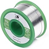 Lead Free Solder Wire Sn99.3 Cu0.7 with Rosin Core for Electrical Soldering 100g (0.6 mm) by TAMINGTON