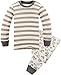 Children Pajamas Striped Cotton Clothing For Boys Set Size 7Y, Grey