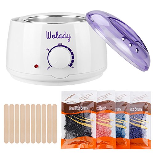 Waxing Machine Hair Removal Kit, Wolady Professional Painless Home Wax