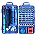 Apsung 110 in 1 Precision Screwdriver Set with Slotted, Phillips, Torx& More Bits, Non-Slip Magnetic Electronics Repair Tool Kit for iPhone, Android, Computer, Watch, Camera, PC etc (Blue)
