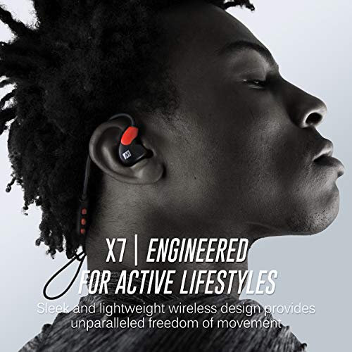 MEE audio X7 Stereo Bluetooth Wireless Sports In-Ear Headphones (Red/Black) (Certified Refurbished)