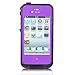 iPhone 4 Waterproof Case, iPhone 4S Waterproof Case, Zoumba Waterproof Shockproof Full Body Skin Case Cover Pouch for iPhone 4 4S 4G, Multi Purpose Protective Skin for water, shock, snow, dirt - Purple