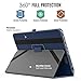 MoKo ASUS Transformer Book T101HA Case, Slim Folding Stand Cover Case with Built-in Hand Strap and Keyboard Portfolio Feature for 10.1