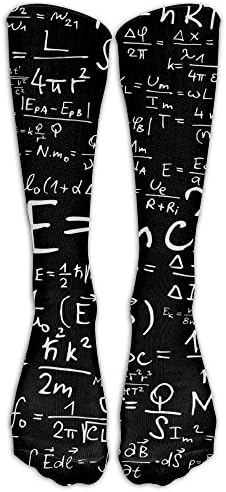 DaSOC Physics Mathematics Equation Unisex Novelty Long Socks Athletic Tube Stockings Size 6-10