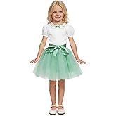 kephy Tutu Skirt for Girls, 7 Layer A-Line Princess Tulle Skirt for Birthday Party, Halloween, Ballet & Daily Wear(4-6T)