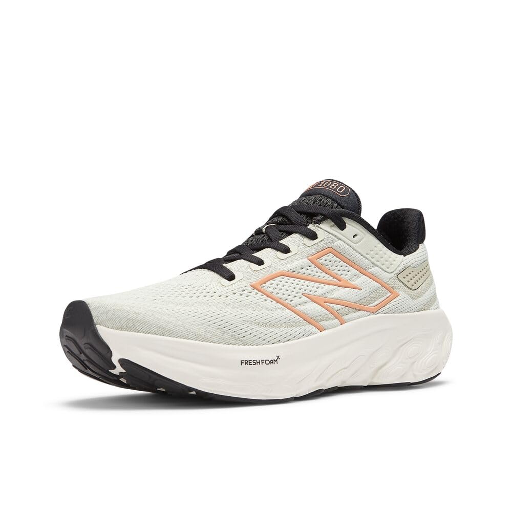 New Balance Women's Fresh Foam X 1080 V13 Running Shoe, Natural Mint/Copper/Black, 5 N Image