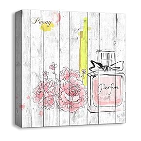 Canvas Wall Art Beautiful Flowers Painting Artwork for Home Prints Framed - 12x12 inches