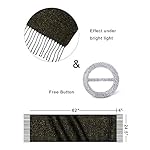 Banetteta"Glittering Stars" Shawls and Wraps for Evening Dresses Wedding Wrap Shawl Fringe Scarf with Free Button