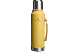 Stanley Classic Legendary Vacuum Bottle 1.1 qt | Wide Mouth with Leakproof Cup Lid | Keep Drinks Hot or Cold | Packable for T