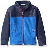 Columbia Toddler Boys' Steens MT II Fleece Jacket, Super Blue/Collegiate Blue, 3T