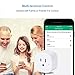 WiFi Smart Plug, Rockjame 2-Pack Wireless Mini Switch Outlet with Energy Monitoring Timing Function Remote Control 2.4GHz by Smart Phone Work with Amazon Alexa Echo,Google Assistant,White