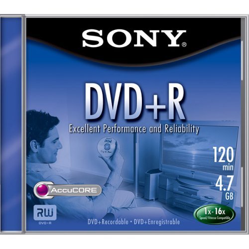 Sony Dpr47L4E 4.7 Gb Write Once Dvd+R (Single) by Sony