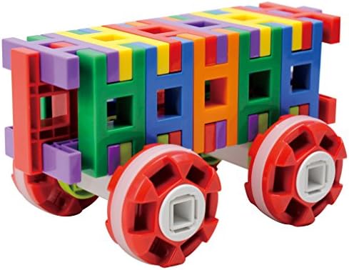 Qualors Standard Smart Blocks (Size:S) 42 Pieces Building Set with Idea Sheet (30+ Creations) | Interlocking Engineering Toys for Boys Girls | Fun Construction Blocks | Carefully Selected ABS Material