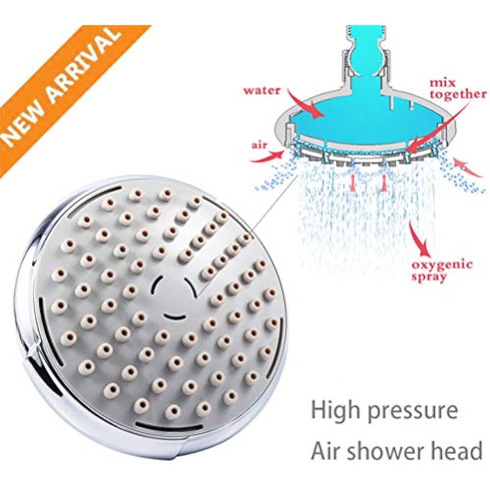 Shower Head, High Pressure AirInjection Rainfall Adjustable
