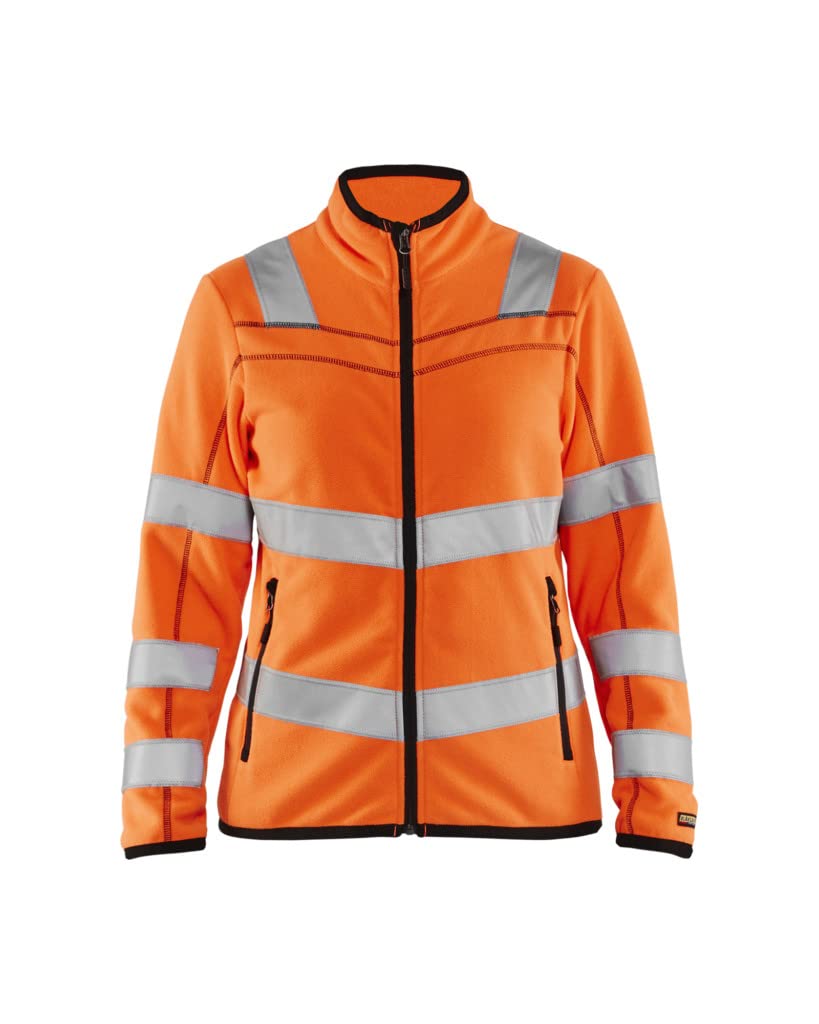Blaklader 496610105300S Women's Microfleece Jacket, High Vis Orange, Size S