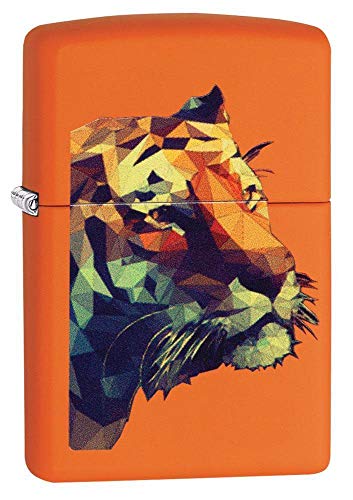 Zippo Tiger Orange Matte Pocket Lighter