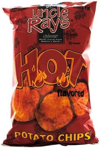 Hot! Potato Chips Of Uncle Rays With 5 Oz. Bag Case Pack 20