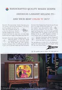 Amazon.com: 1963 Zenith Color TV Vintage Ad: Posters & Prints