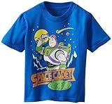 Disney Little Boys' Toddler Buzz Light Year Space Cadet T-Shirt, Royal, 5T