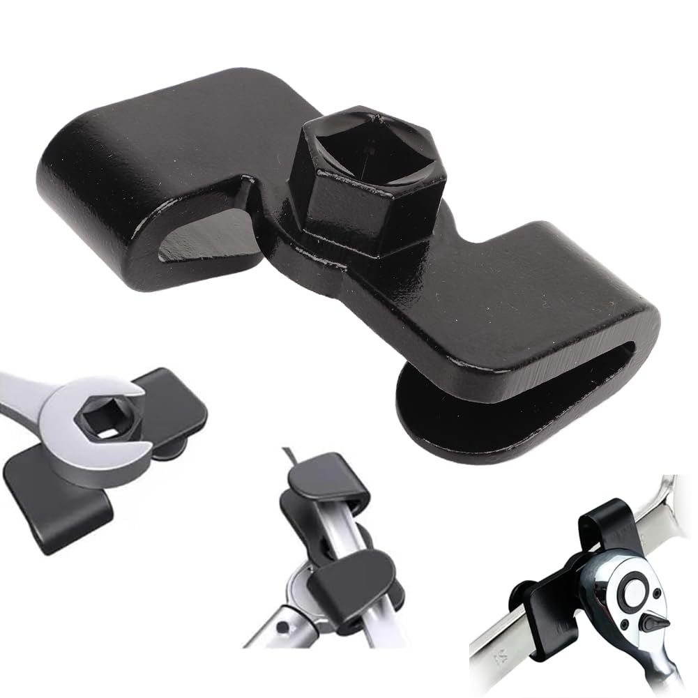 KIMISS Universal Spanner Extender Extension Wrench Adapter for 1/2 Inch Driver and 21mm Hex Driver, Extensions Wrench for Small Place