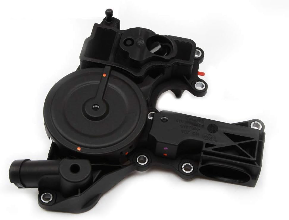 ZKJNMC New Black Oil Separator PCV Valve Assembly 06H 103 495 A Compatible with Audi A4 Q5 TT Volkswagen Golf Jetta Seat Skoda 2.0TSI 06H103495A 06H103495
