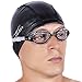 Clear Swimming Goggles + Exclusive Design Case ● Optical Grade Polycarbonate Lenses with Anti Fog Technology and UV Protection ~ Best for Swim Workouts or Open Water Activities (White&Red)