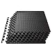 ProsourceFit Puzzle Exercise Mat, EVA Foam Interlocking Tiles, Protective Flooring for Gym Equipment and Cushion for Workouts