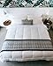 SöMN Kömforte Microfiber Dual Zone Comforter, His and Hers Blankets for Couples, Cool & Warm Two Temperature Comforter, Alternative Down Duvet Insert, Wedding Gift (White, King)