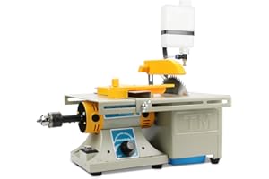 ANGELLOONG Lapidary Saw for Cutting Rocks, 6" Lapidary Equipment Stone Cutter Machine, 110V Wet Table Saws, 10000RPM with Water Drip System, Right Benchtop